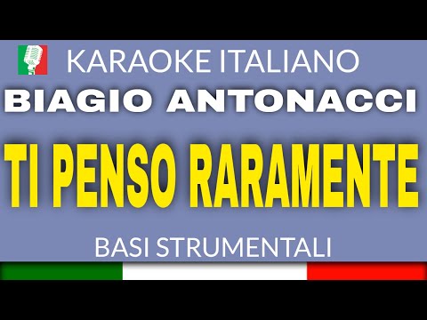 BIAGIO ANTONACCI - TI PENSO RARAMENTE - KARAOKE ITALIANO 2014 (STRUMENTI REALI)