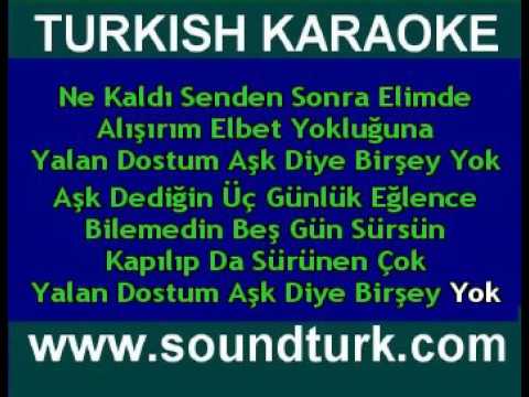Kurban Yalan Dostum ///KARAOKE///(MK life)