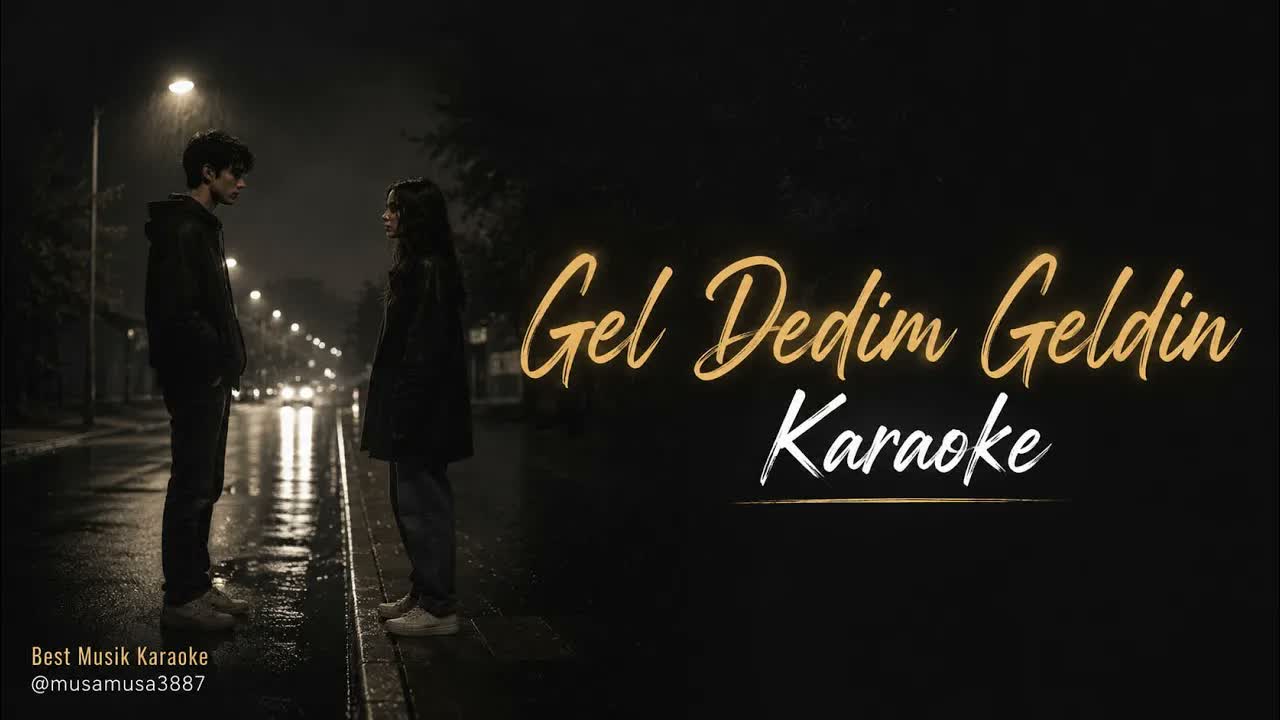 Gel Dedim Geldin - Can Demir - (Akor/C diyez minör)Karaoke / Md Altyapı / Cover / Lyrics