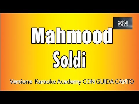 Mahmood - Soldi ( CON GUIDA CANTO)