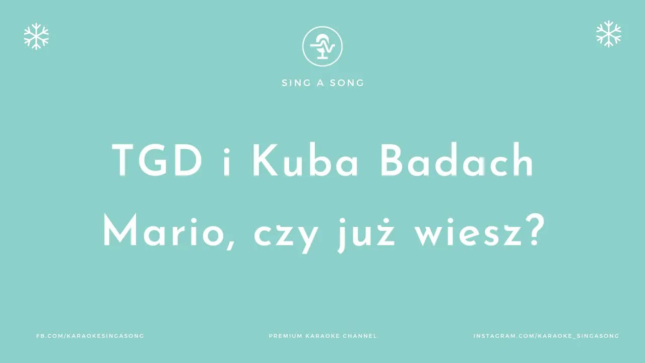 TGD i Kuba Badach - Mario, czy już wiesz?