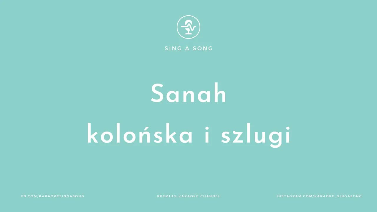 Sanah - Kolońska i szlugi