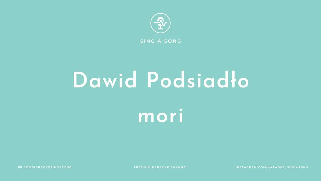 Dawid Podsiadło - mori