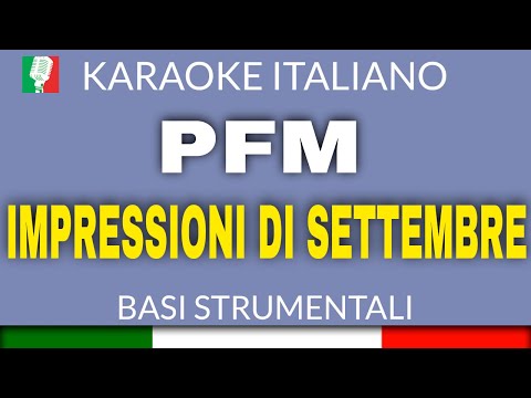 PFM - IMPRESSIONI DI SETTEMBRE