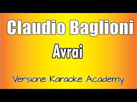 Claudio Baglioni - Avrai