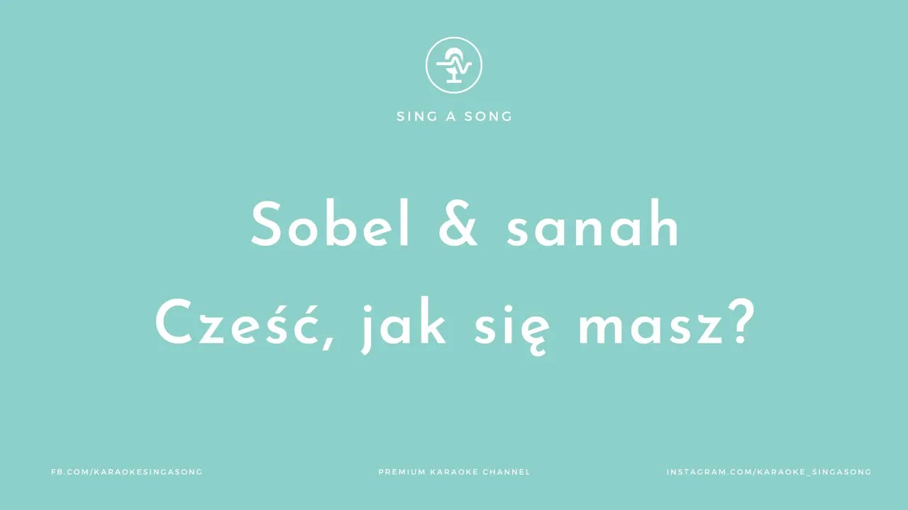 Sobel & sanah - Cześć, jak się masz