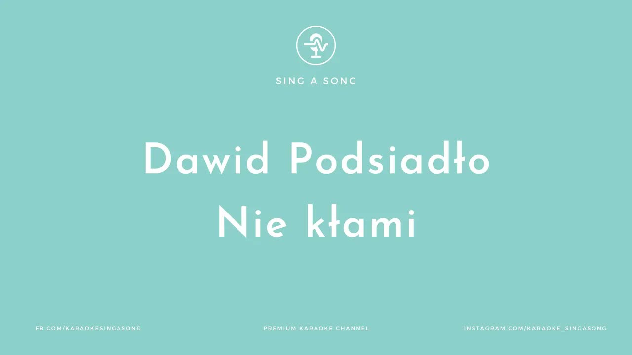 Dawid Podsiadło - Nie kłami