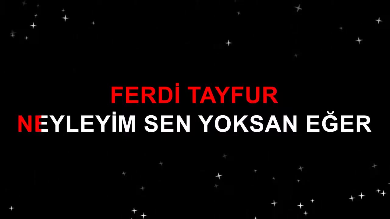 FERDİ TAYFUR NEYLEYİM SEN YOKSAN EĞER ALT VOKALLİ-Mİ KARAR