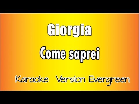 Giorgia - Come Saprei