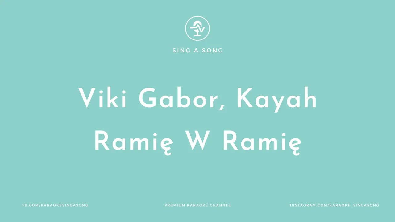 Viki Gabor, Kayah - Ramię W Ramię