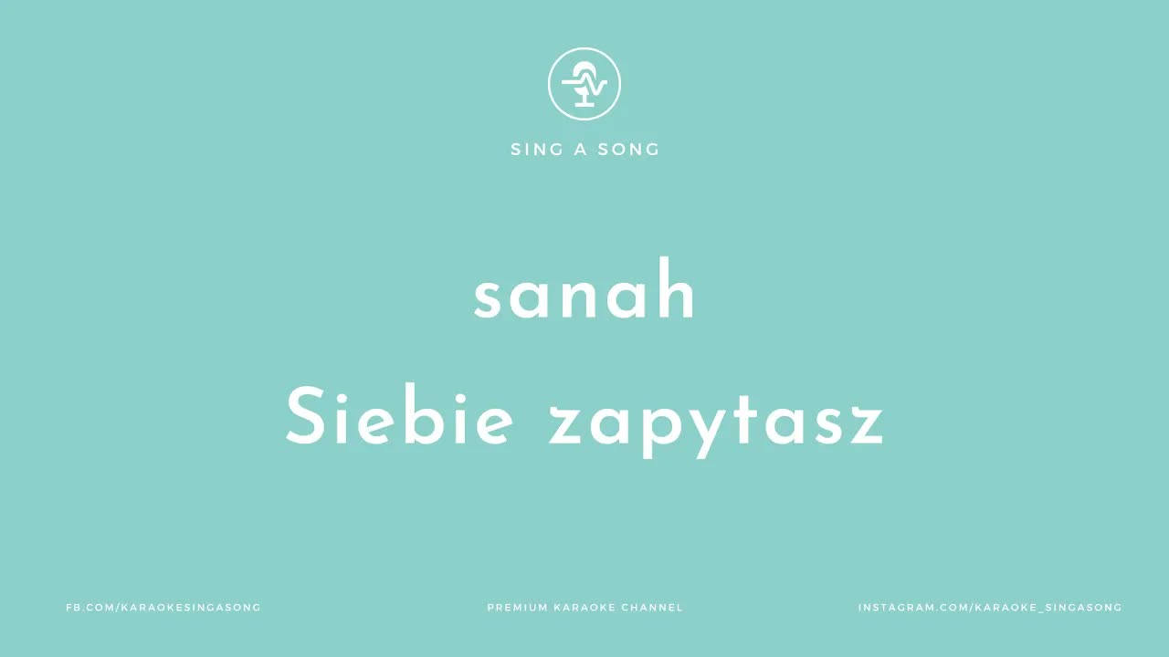 sanah - Siebie zapytasz