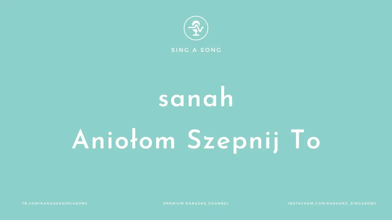 sanah - Aniołom Szepnij To
