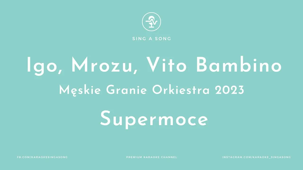 Męskie Granie Orkiestra 2023 (Igo, Mrozu, Vito Bambino) - Supermoce