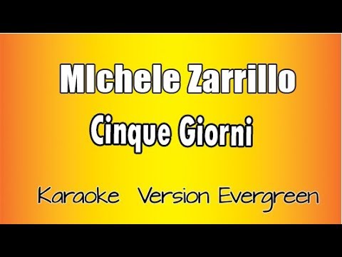 Michele Zarrillo - cinque giorni