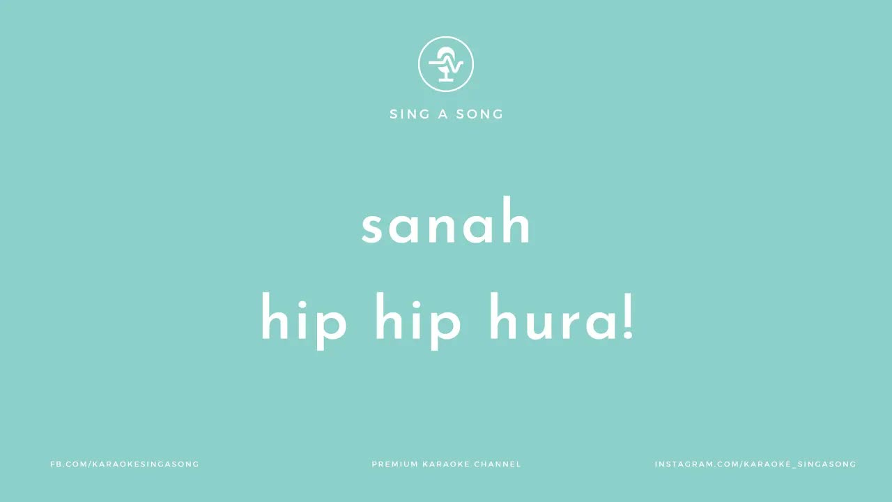 sanah - hip hip hura!